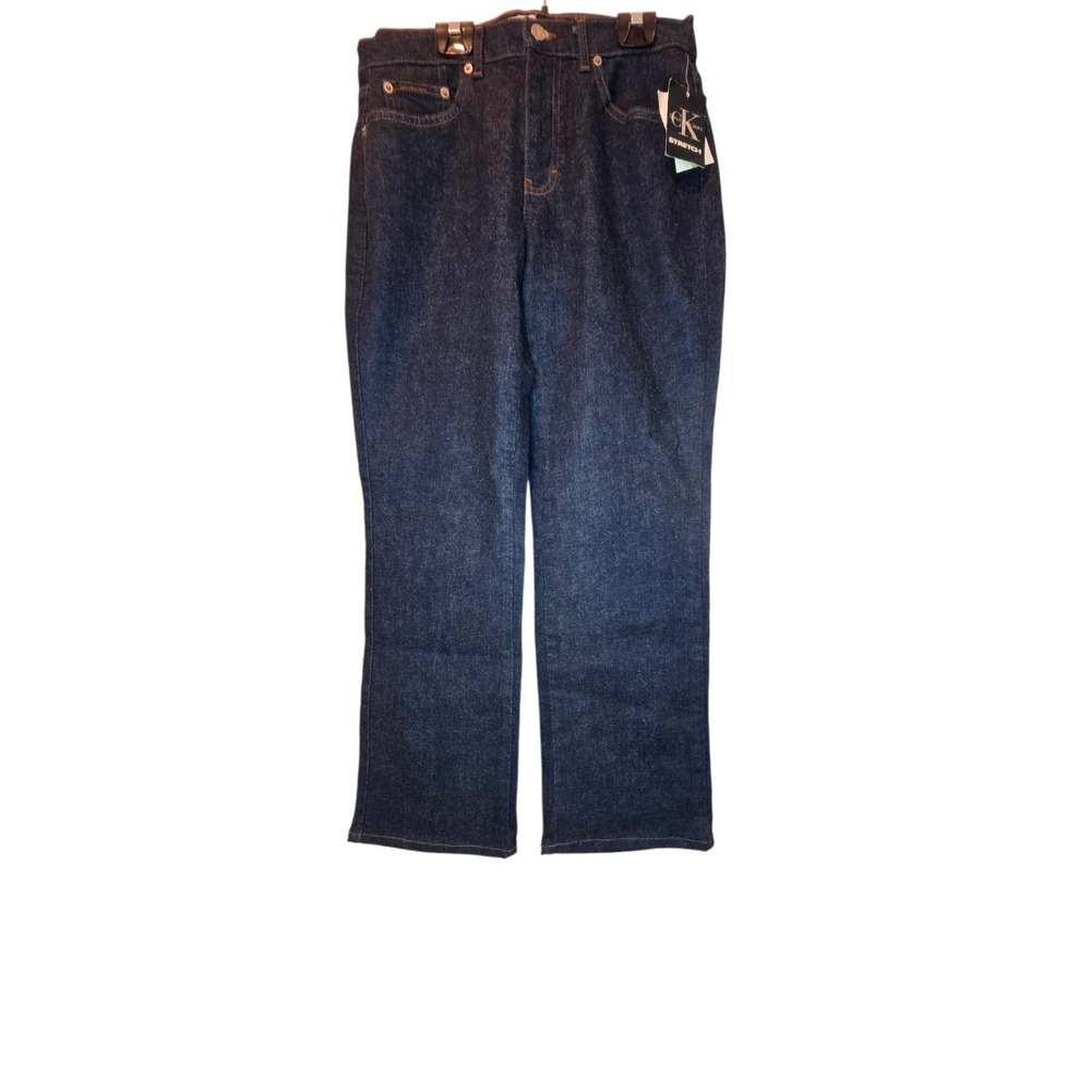 NWT Calvin Klein Women's Bootcut Jeans Size 8 Dark Rinse Stretch
